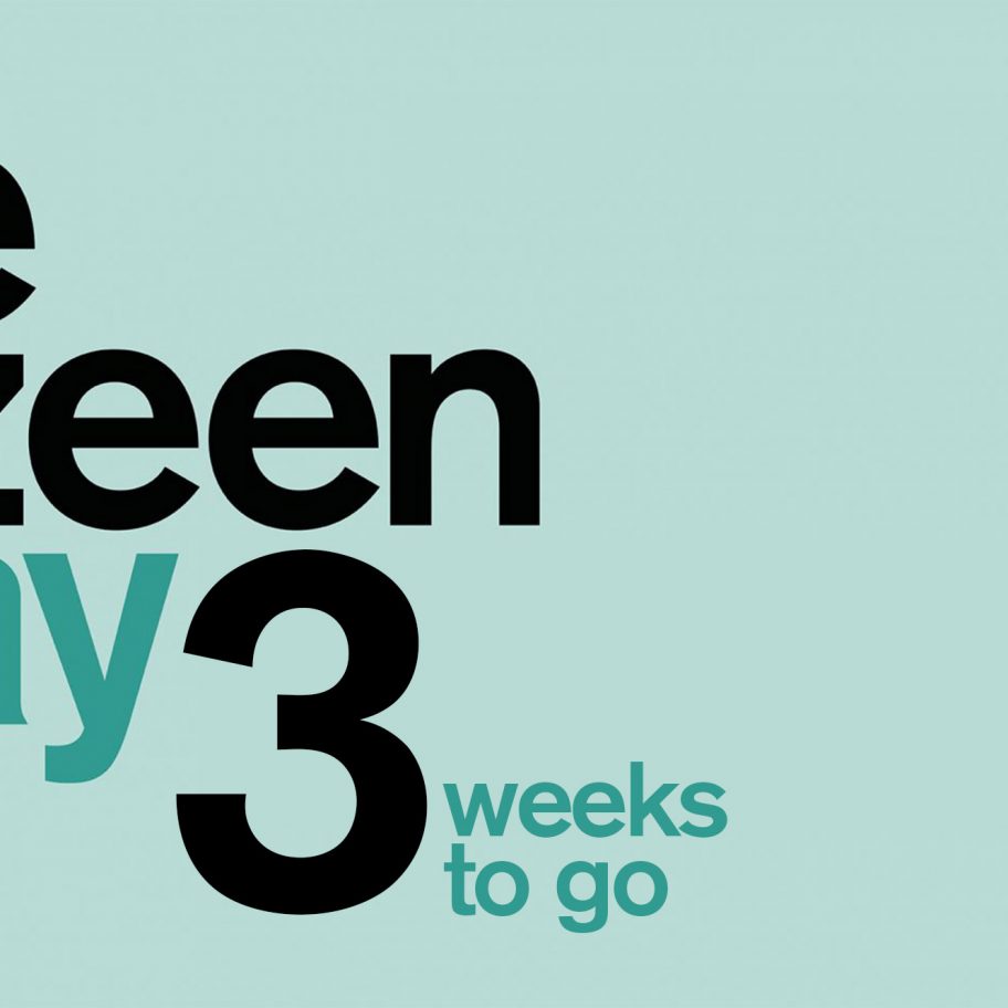 Dezeen Day three weeks to go