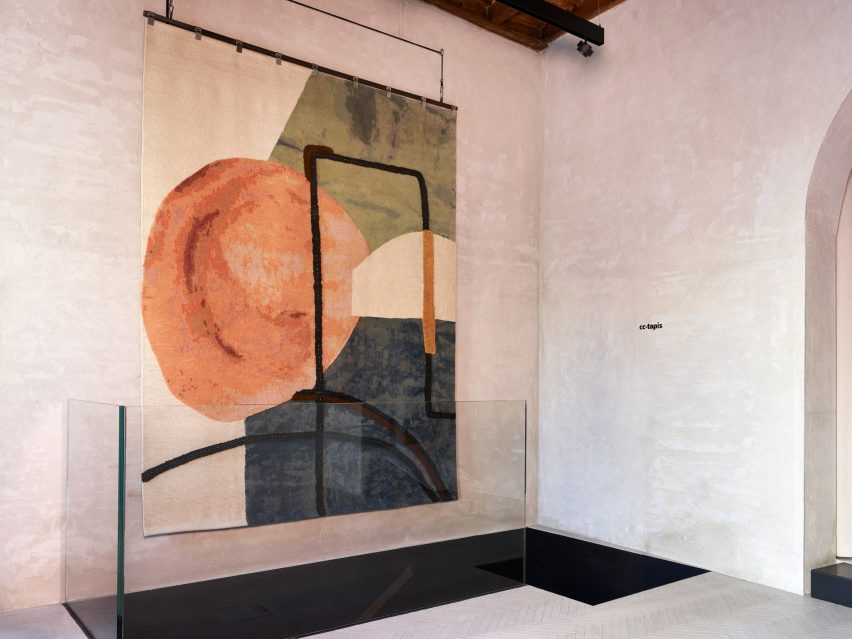 Doodles rug collection by Faye Toogood, inside Cc-tapis Milan showroom