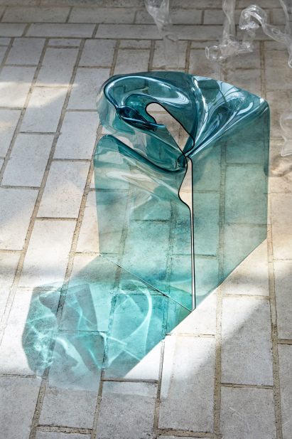 Dorian Renard blows plastic like glass for a collection that reconsiders the material's value
