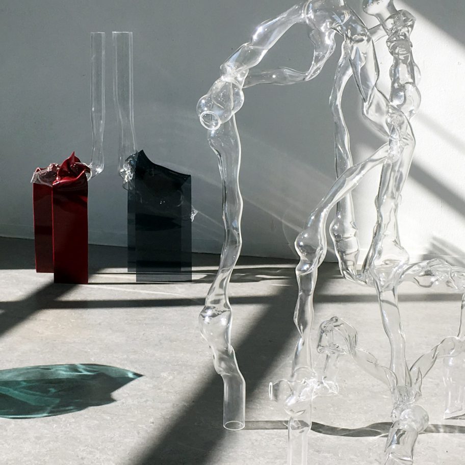 Dorian Renard blows plastic like glass for a collection that reconsiders the material's value