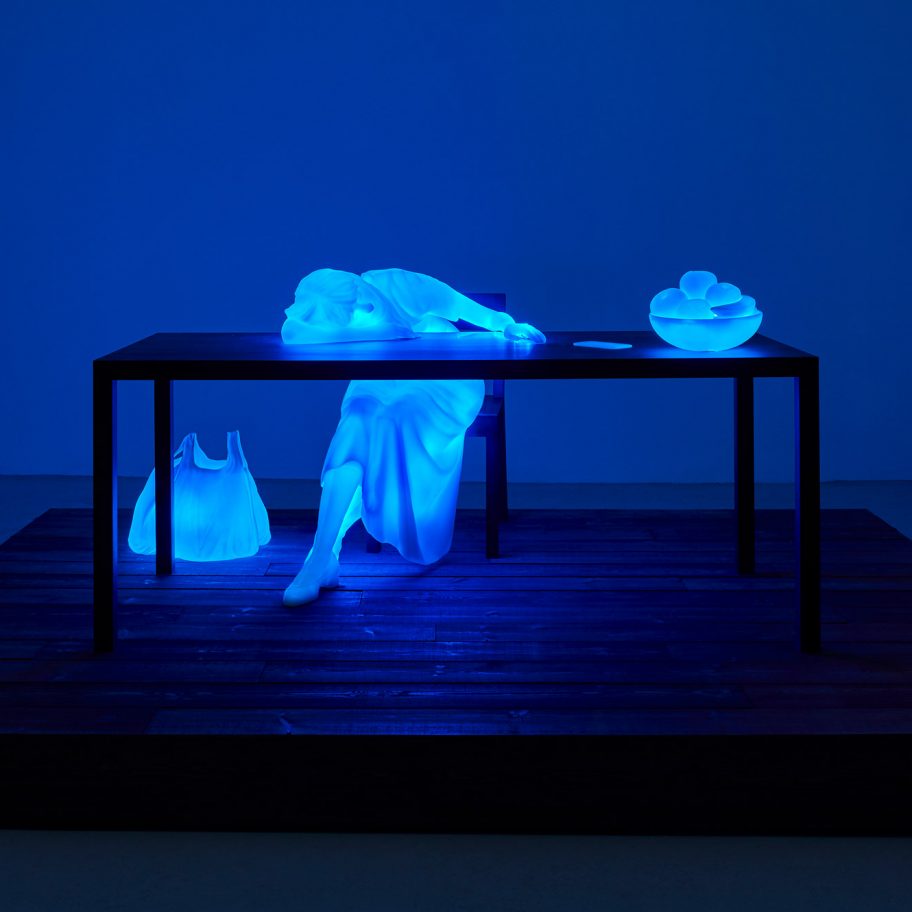 Doug Aitken creates “a portrait of the present” with luminous sculptures