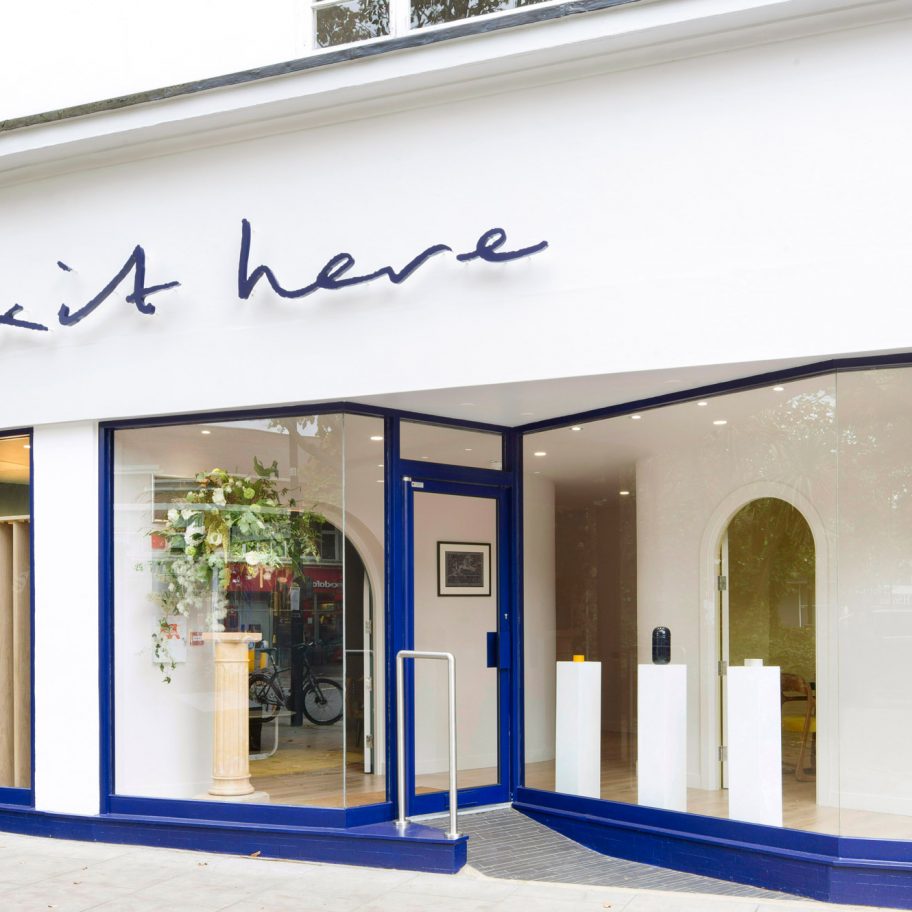 Exit Here funeral parlour, designed by Transit Studio