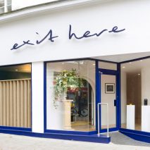 Exit Here funeral parlour, designed by Transit Studio