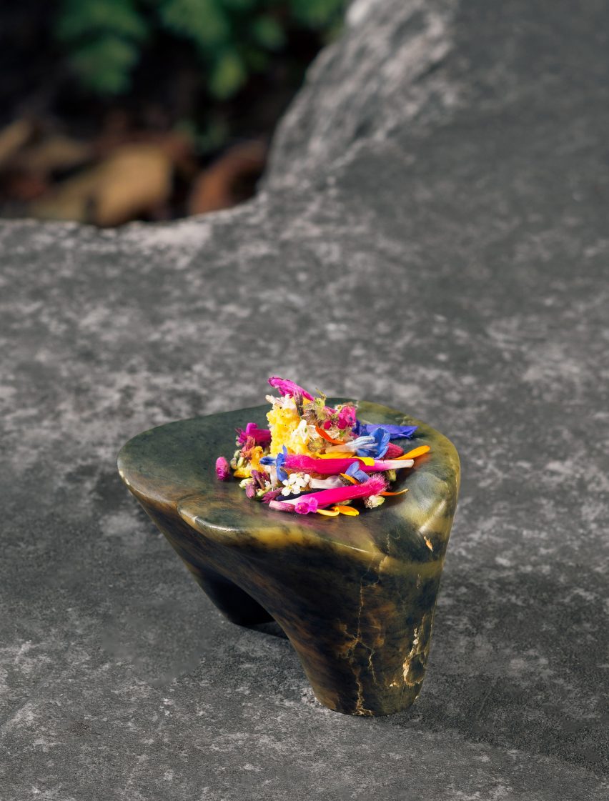 Non-traditional tableware created for Experimental Gastronomy dinner