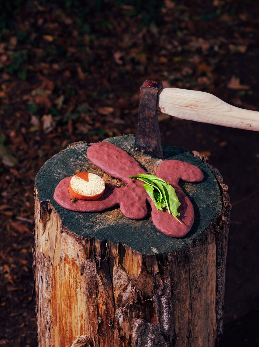 Non-traditional tableware created for Experimental Gastronomy dinner