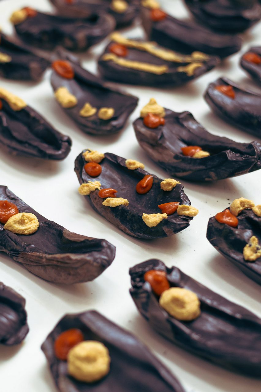 Non-traditional tableware created for Experimental Gastronomy dinner