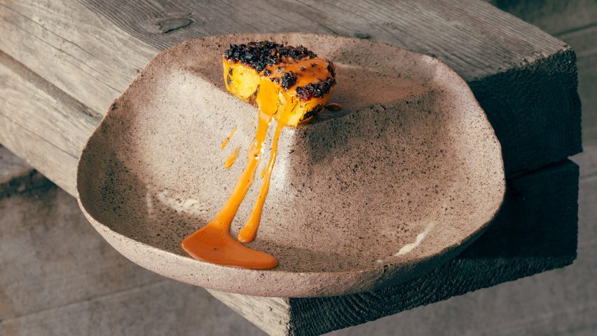 Non-traditional tableware created for Experimental Gastronomy dinner