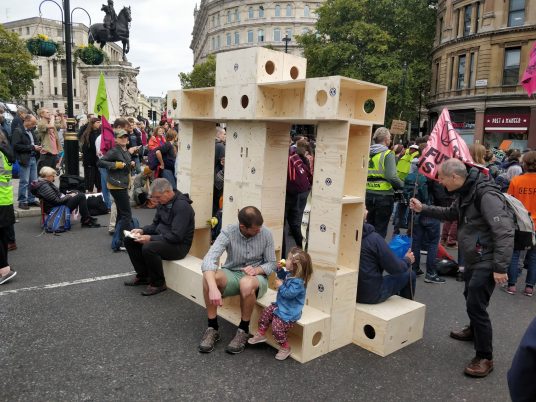Extinction Rebellion adapt U-Build for protest architecture
