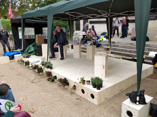 Extinction Rebellion adapt U-Build for protest architecture