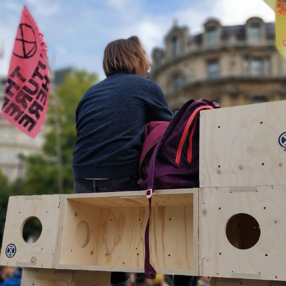 Extinction Rebellion adapt U-Build for protest architecture