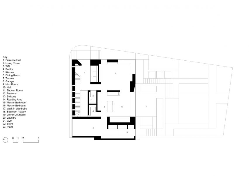 Ground floor plan of Fleet House by Stanton Williams