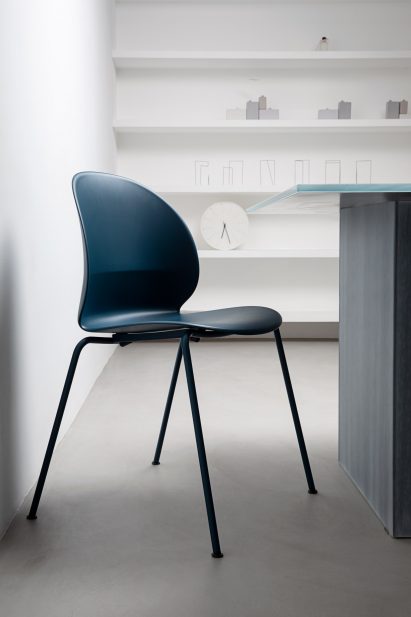 Oki Sato at Nendo designs recyclable chair for Fritz Hansen