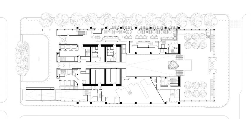 Comcast Technology Center by Foster + Partners Ground Floor Plan