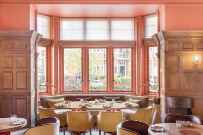 Hélène Darroze at The Connaught restaurant, designed by Pierre Yovanovitch