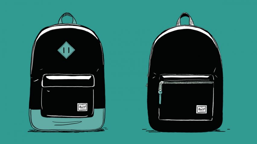 Herschel backpack for Dezeen Day