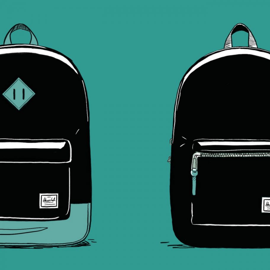 Herschel backpack for Dezeen Day