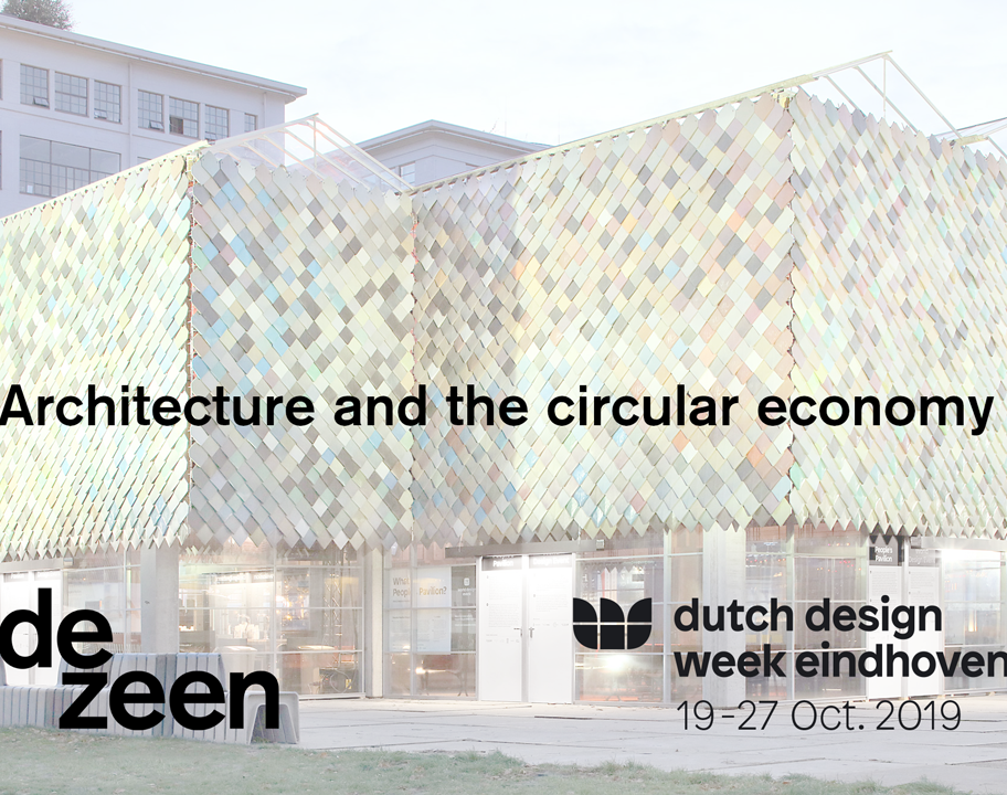 Watch our talk about architecture and the circular economy live from Dutch Design Week