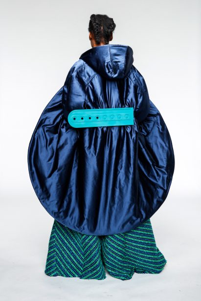 Benjamin Benmoyal makes brutalist-inspired garments from recycled cassette tapes