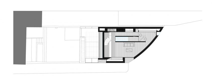 First floor plan of K House by ArchitectsTM