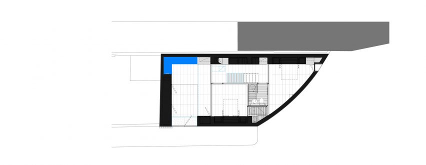 Ground floor plan of K House by ArchitectsTM
