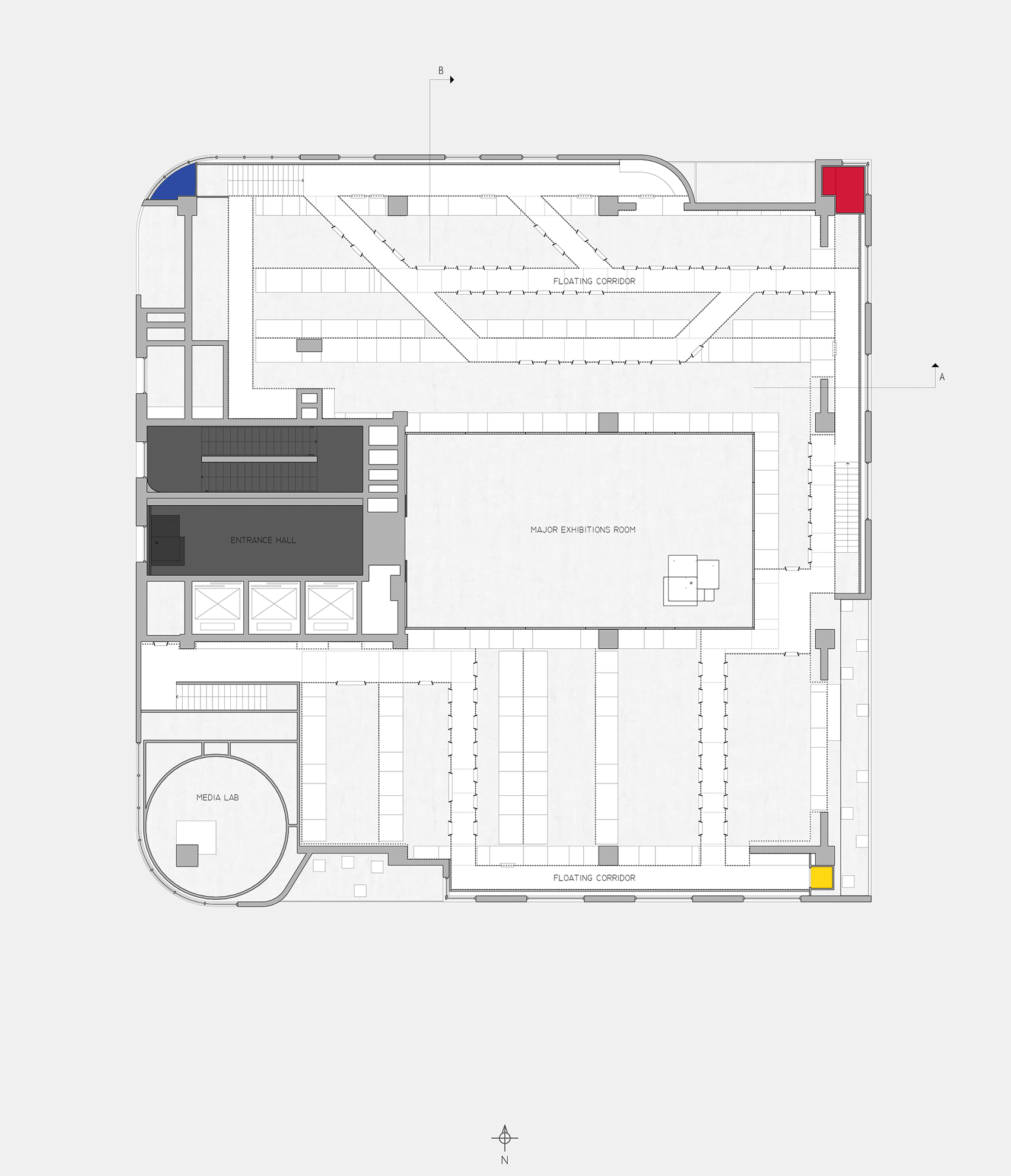 First floor plan of The Last Redoubt: first architectural model museum by Wutopia Lab