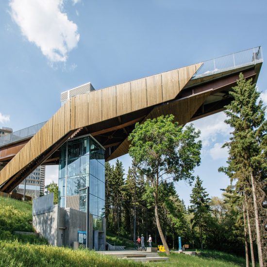 Mechanized River Valley Access Bridge by Dialog