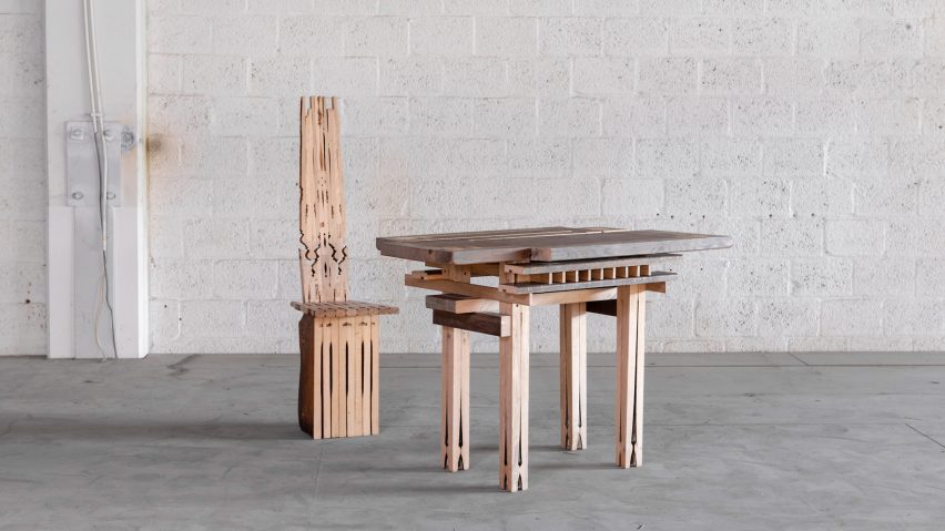Micheline Nahra de- and reconstructs a dining set beyond recognition