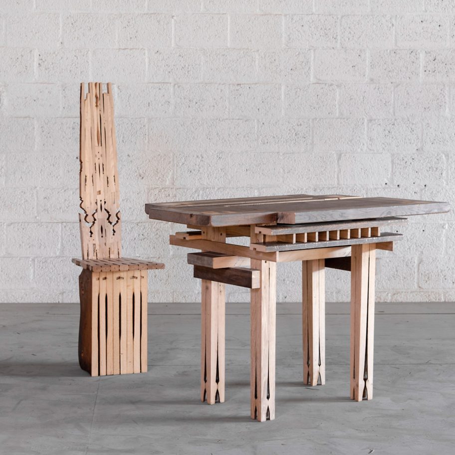 Micheline Nahra de- and reconstructs a dining set beyond recognition