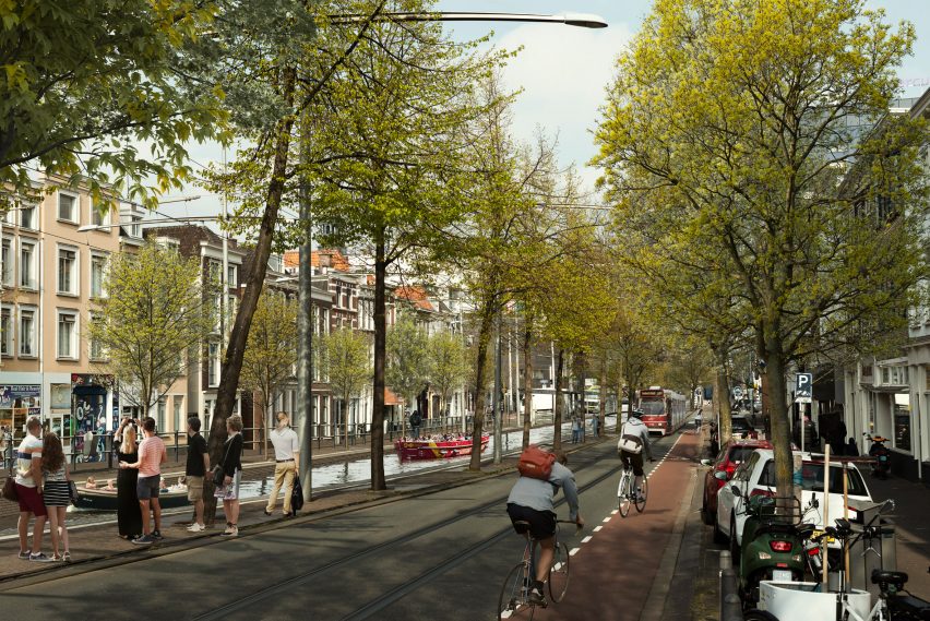 Visuals of The Hague's 17th century canals reopened by MVRDV