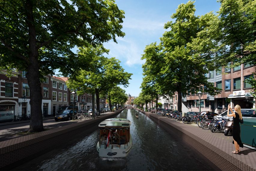 Visuals of The Hague's 17th century canals reopened by MVRDV