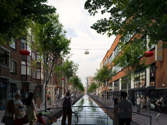 Visuals of The Hague's 17th century canals reopened by MVRDV