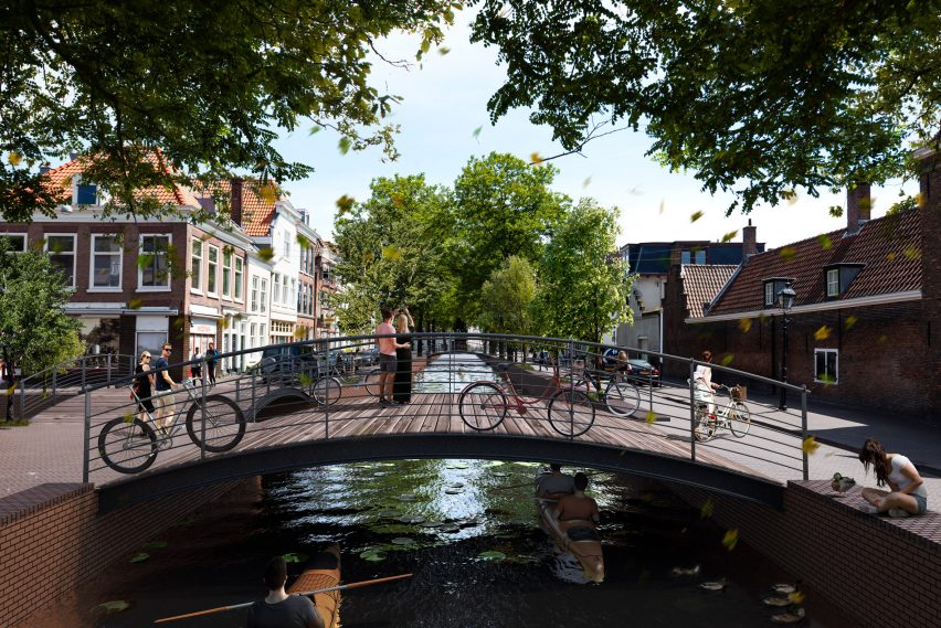 Visuals of The Hague's 17th century canals reopened by MVRDV