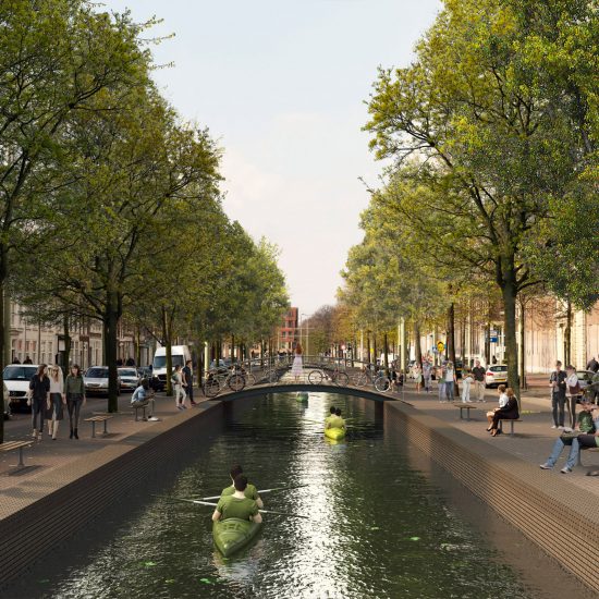 Visuals of The Hague's 17th century canals reopened by MVRDV
