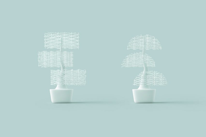 Nendo's 3D-printed Bonsai tree does away with meticulous plant maintenance