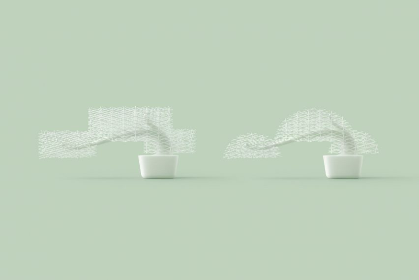 Nendo's 3D-printed Bonsai tree does away with meticulous plant maintenance