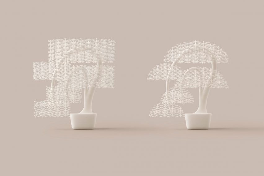 Nendo's 3D-printed Bonsai tree does away with meticulous plant maintenance