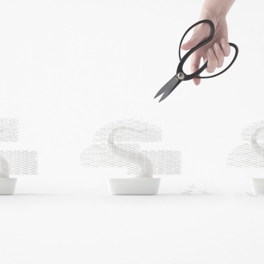 Nendo's 3D-printed Bonsai tree does away with meticulous plant maintenance
