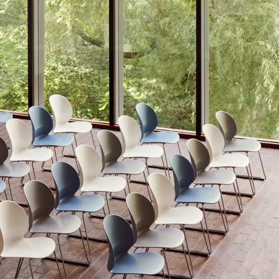 Nendo designs N02 Recycle chair for Fritz Hansen from household plastic waste