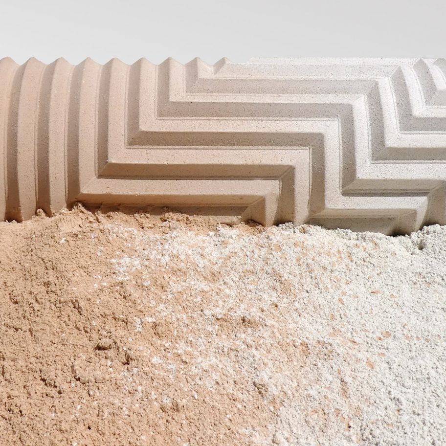 Herringbone Stone Blend vases Phil Cuttance