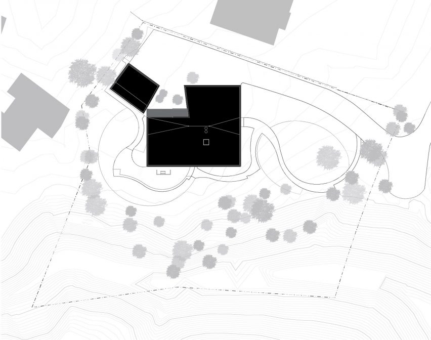 Ravine House by Wheeler Kearns Site Plan