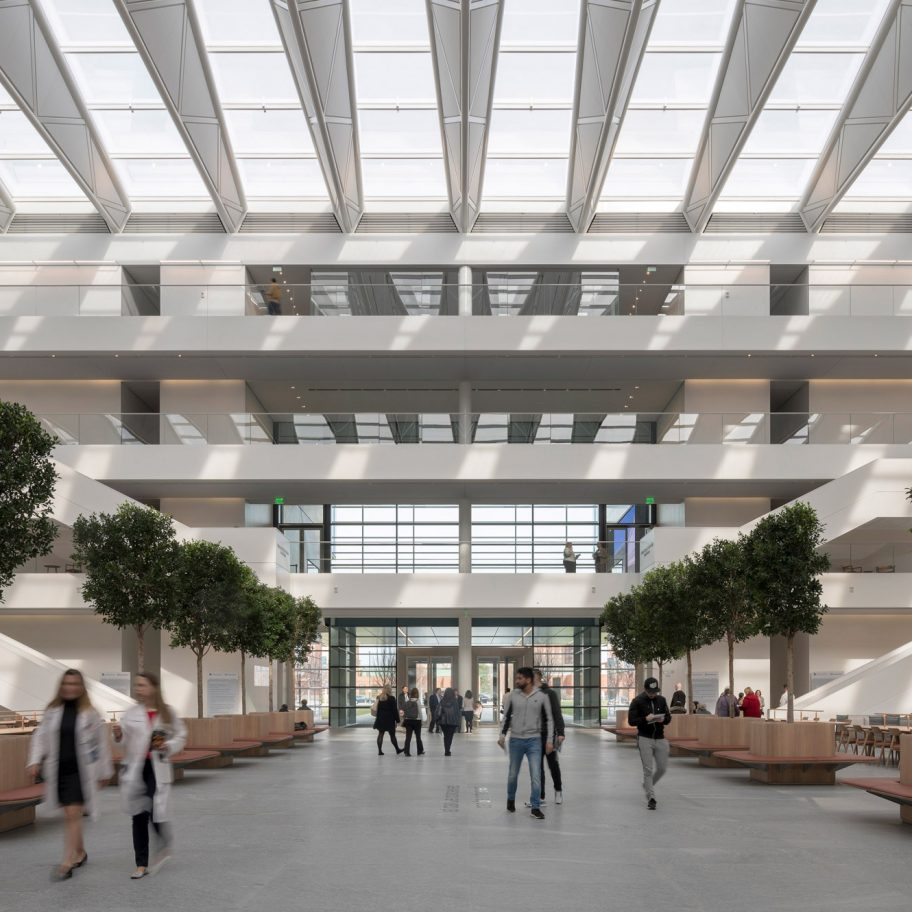 Natural light fills courtyard of Foster + Partners’ Samson Pavilion in Cleveland