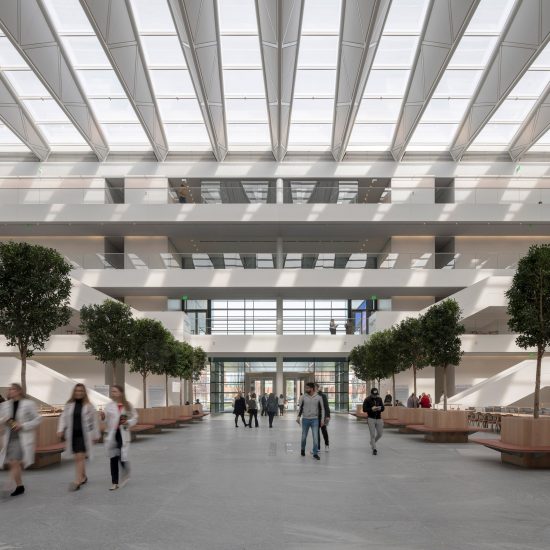 Natural light fills courtyard of Foster + Partners’ Samson Pavilion in Cleveland