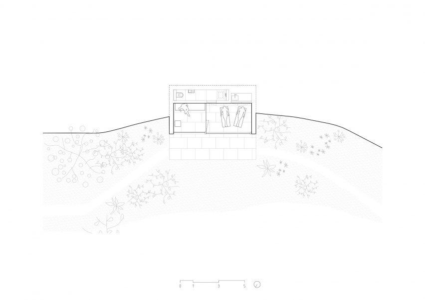 Plan of Sauna R by Matteo Foresti