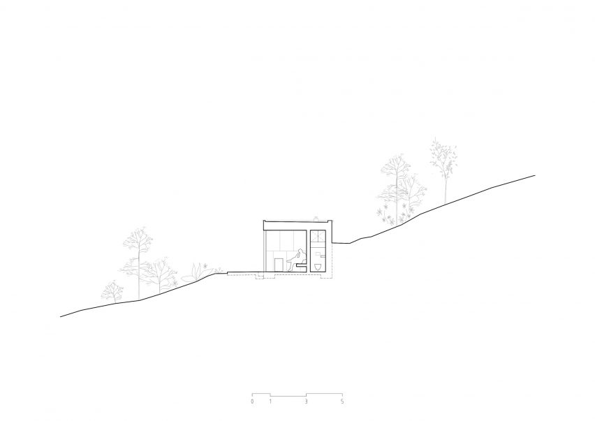 Section B of Sauna R by Matteo Foresti