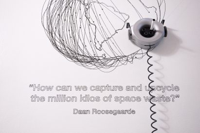 Daan Roosegaarde partners with Scribit to bring space waste into people's living rooms