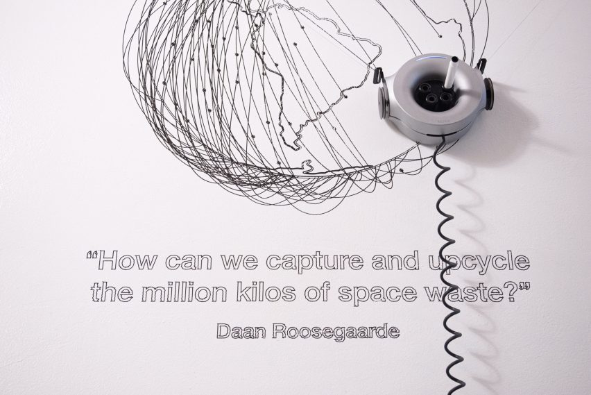 Daan Roosegaarde partners with Scribit to bring space waste into people's living rooms