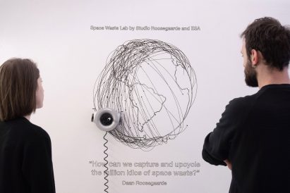 Daan Roosegaarde partners with Scribit to bring space waste into people's living rooms