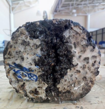 Recycled tyres form pavement that self-repairs when it rains