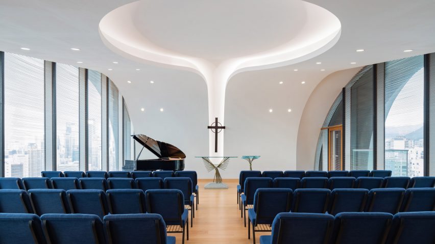 Skyscraper church in Hong Kong: Wesleyan House Methodist International Church by Rocco Design Architects