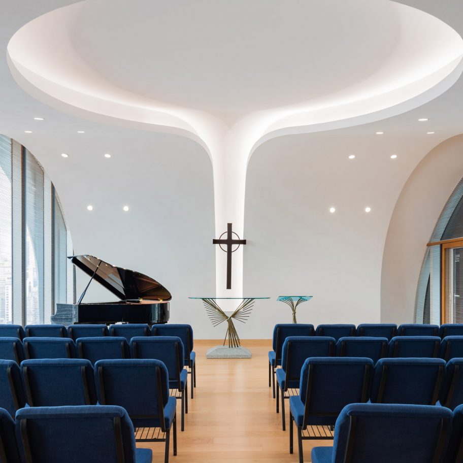 Skyscraper church in Hong Kong: Wesleyan House Methodist International Church by Rocco Design Architects